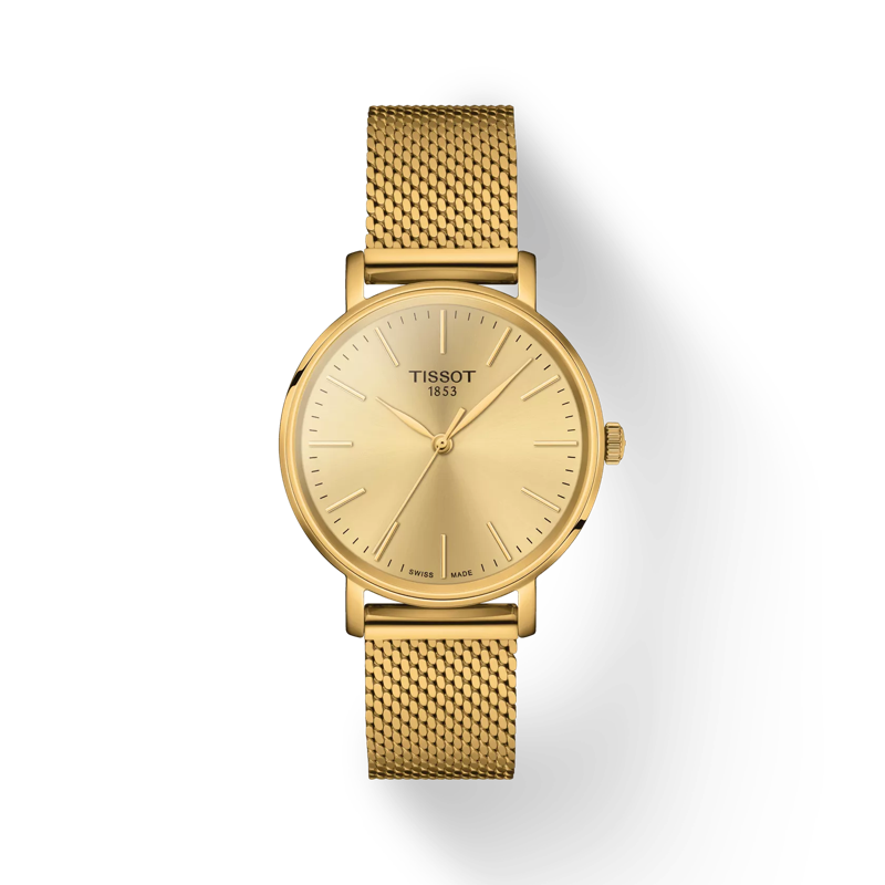 Tissot Everytime Ladies Yellow Gold PVD