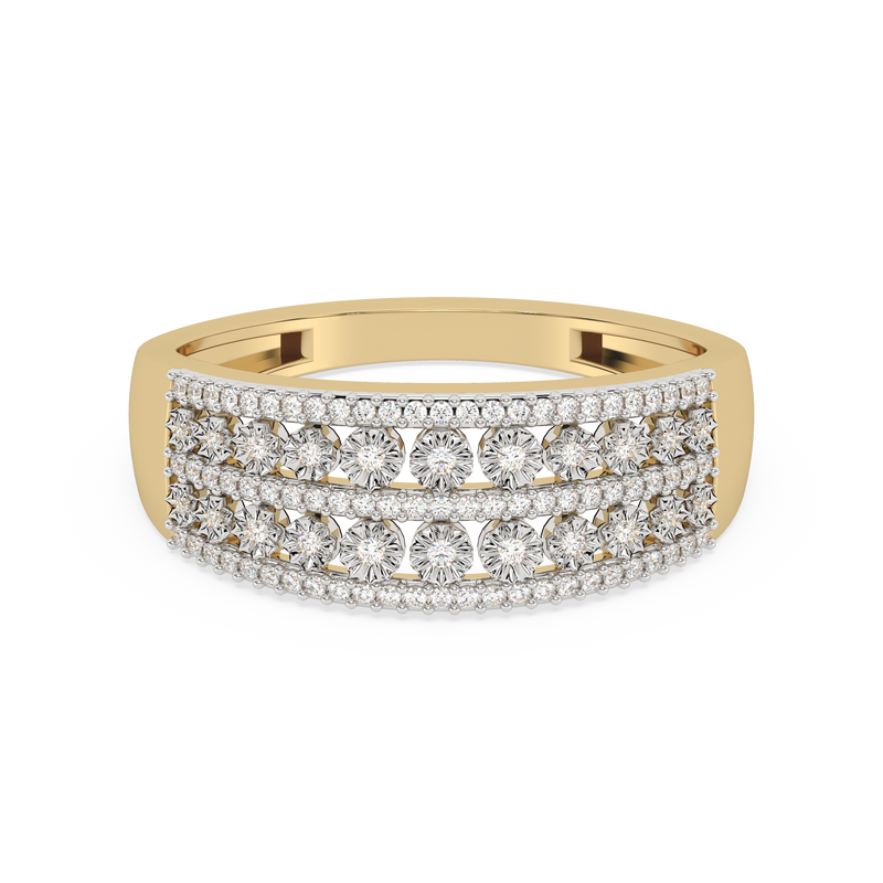 Nirvana 9ct YG 0 20ct Diamond GHI1 Ring