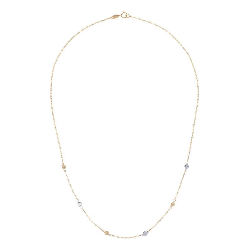 Nirvana DGA 9Ct Y/G 2Tone Disc 45Cm Necklace – Prouds Fiji