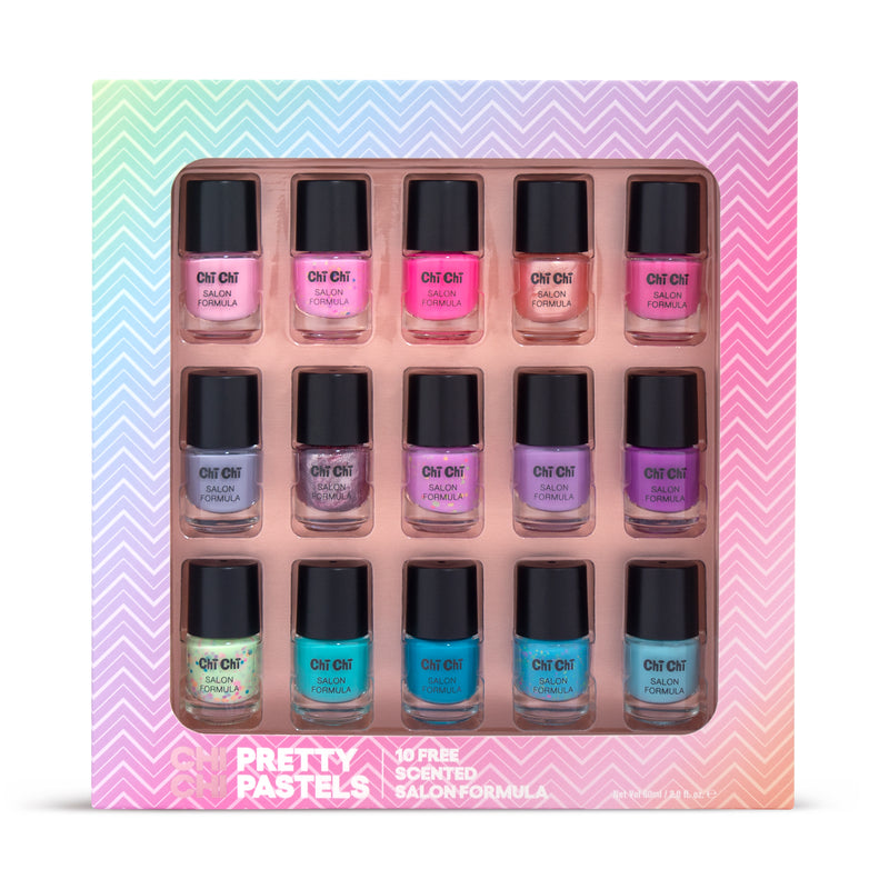 Chi Chi Pretty Pastels 15 piece Nail Set