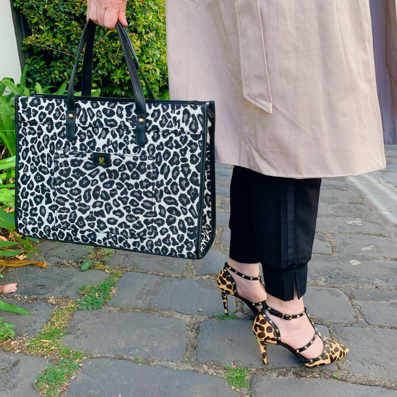 VERA MAY DOLCE VEGAN LEOPARD HANDBAG