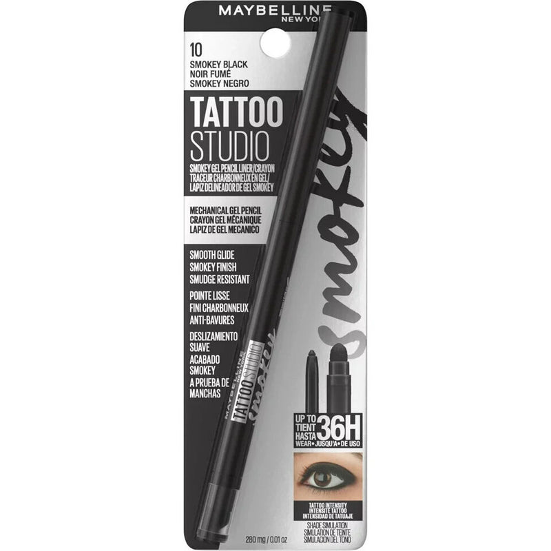 Maybelline Tattoo Studio Smokey Smokey Black Gel Pencil  0.28gm