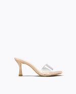 DMK See Through Midheel Sandal Nude