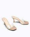 DMK See Through Midheel Sandal Nude