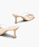 DMK See Through Midheel Sandal Nude