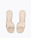 DMK See Through Midheel Sandal Nude