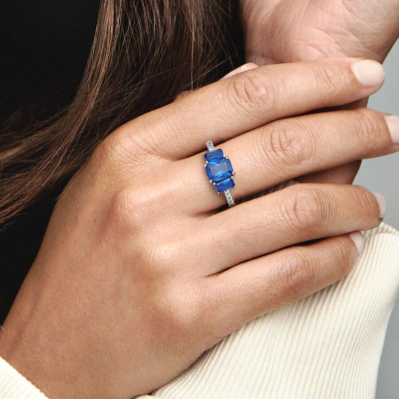 Three stone pandora store ring