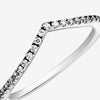 Pandora Sparkling Wishbone Ring