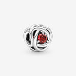 Pandora July True Red Eternity Circle Charm