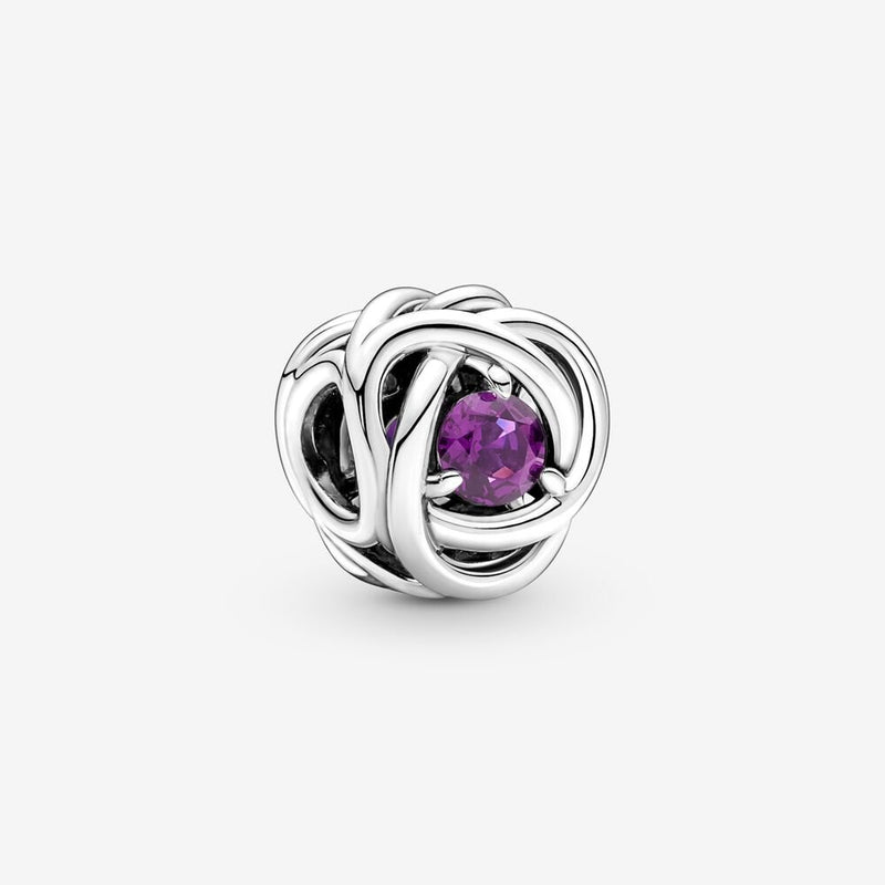 Pandora February Birthstone Eternity Circle Charm