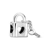 Pandora Padlock & Heart Key Charm