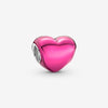 Pandora Metallic Pink Heart Charm