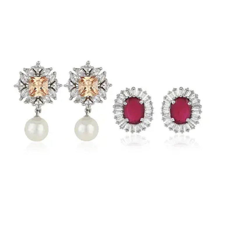 Estele Diamante Fancy Earrings Set