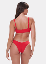 Cinnamon Swan Meinu Red Bralette Bikini Top