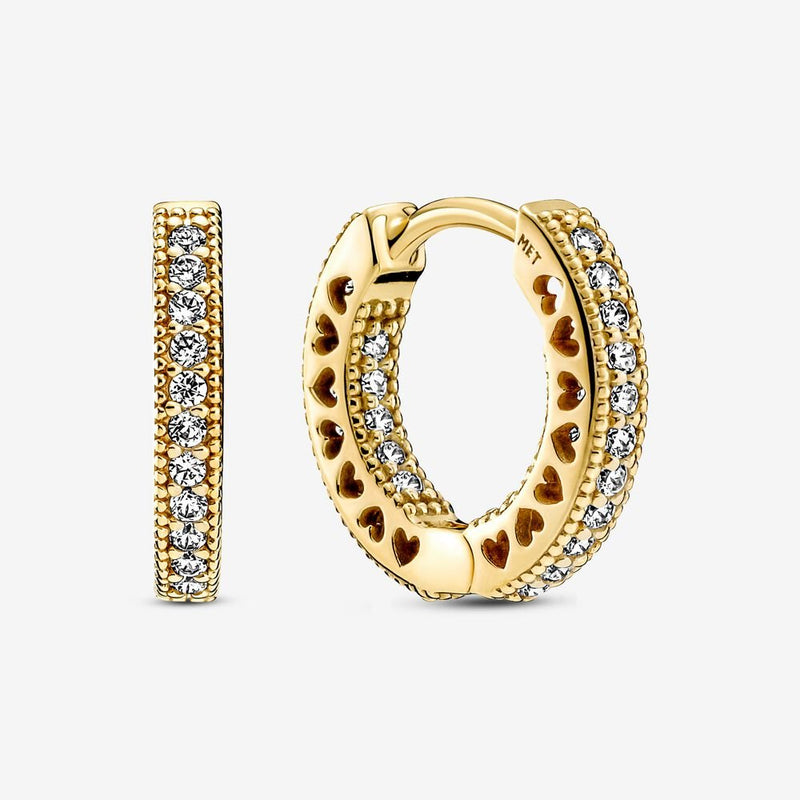 Pandora  Heart Hoop Earrings