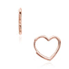 Pandora Asymmetrical Heart Hoop Earrings