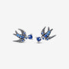 Pandora Sparkling Swallow Blue CZ Stud Earring
