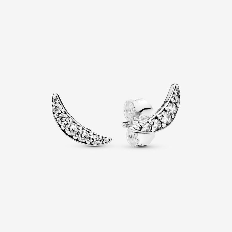 Pandora Sparkling Crescent Moon Earrings