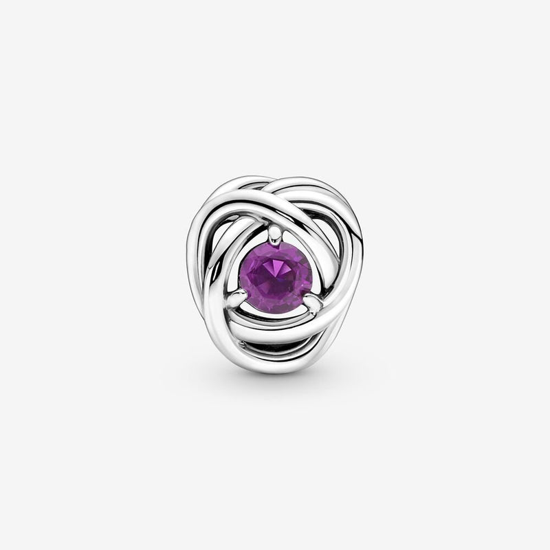 Pandora February Birthstone Eternity Circle Charm