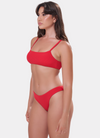 Cinnamon Swan Meinu Red Bralette Bikini Top
