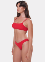 Cinnamon Swan Meinu Red Bralette Bikini Top