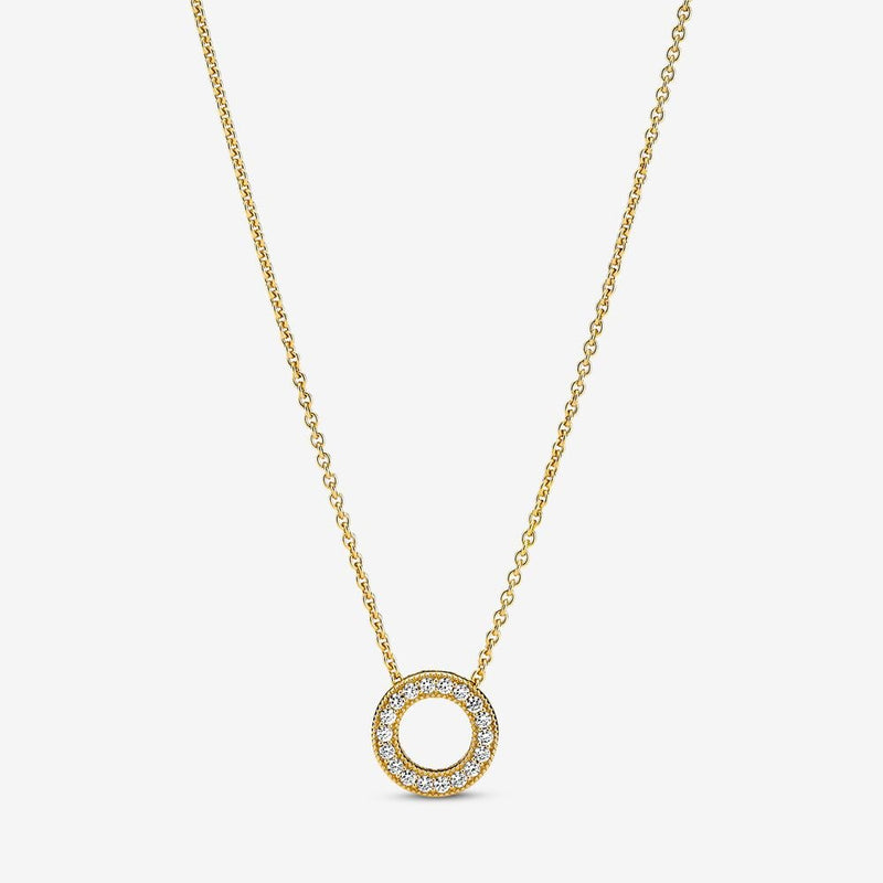 Pandora Logo PavÃ© Circle Collier Necklace