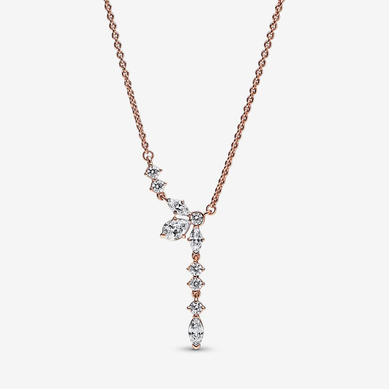 Pandora Sparkling Herbarium Cluster Drop Collier Necklace