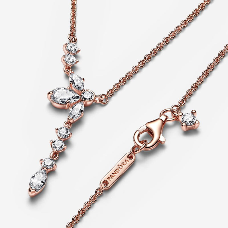 Pandora Sparkling Herbarium Cluster Drop Collier Necklace