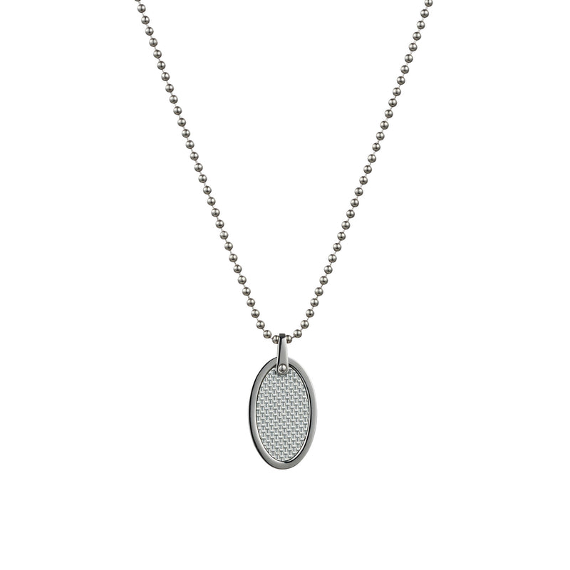 Cudworth S-Steel /Fibreglass Oval Pendant  55cm Ball Chain