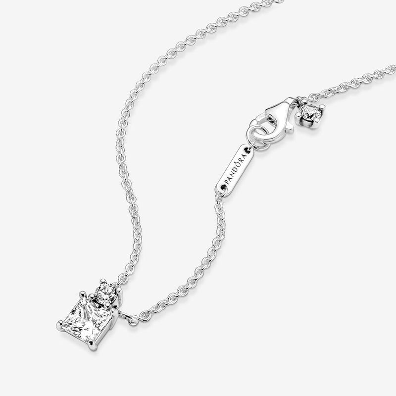 Pandora Stg Collier Clear Cz Chain