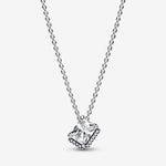 Pandora Rectangular Sparkling Halo Collier Necklace