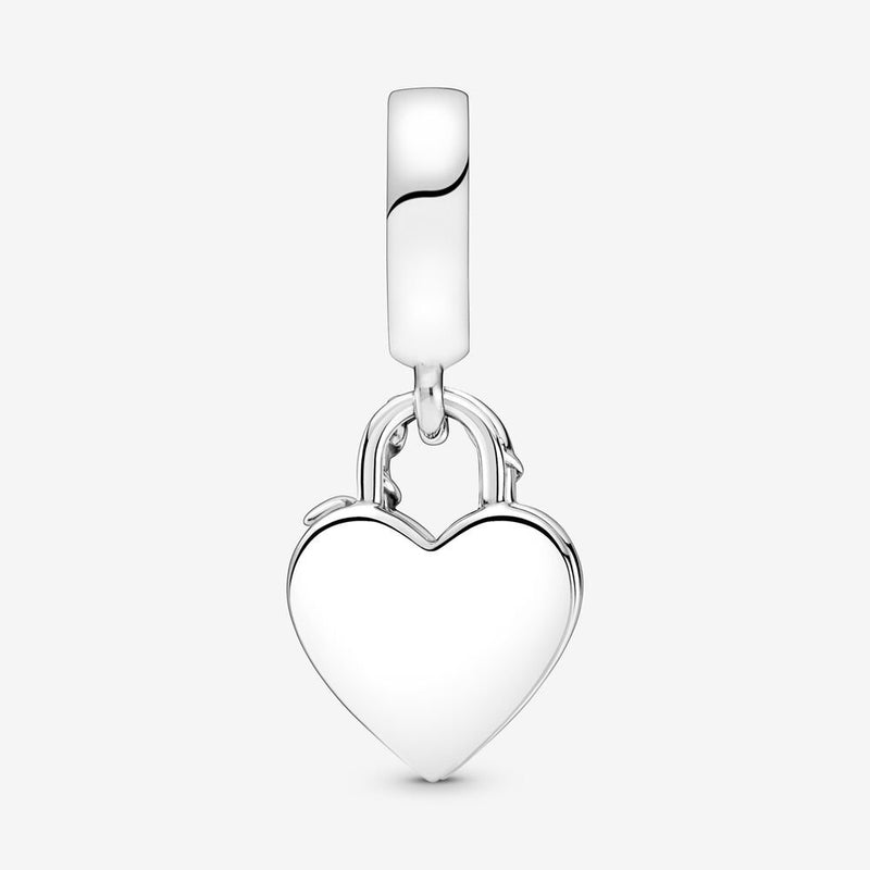 Pandora Rose Heart Padlock Dangle Charm