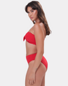 Cinnamon Swan Rever Red Bandeau Bikini Top