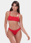 Cinnamon Swan Meinu Red Bralette Bikini Top