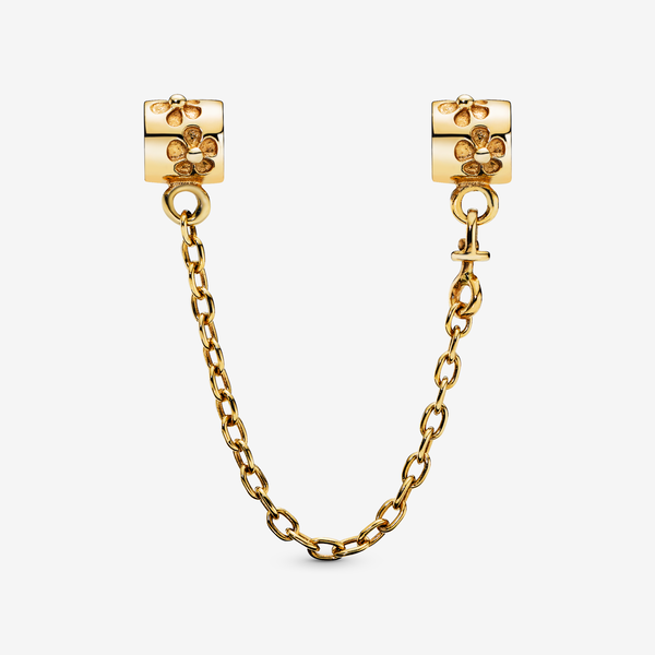 Pandora Floral Gold 14k Safety Chain