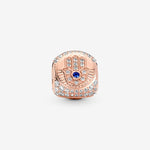 Pandora Hamsa, All-seeing Eye & Feather Three-sided Charm