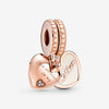 Pandora Rose Mother and Daughter Split Dangle Charm