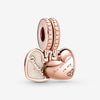 Pandora Rose Mother and Daughter Split Dangle Charm