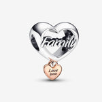 Pandora Love You Family Heart Charm