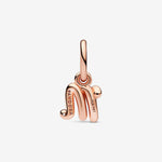 Pandora Letter M Script Alphabet Dangle Charm