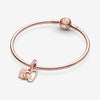 Pandora Rose Love You Infinity Heart Hanging Charm