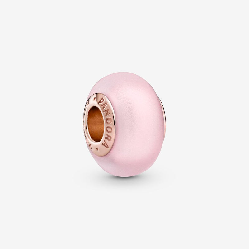Pandora Rose Matte Pink Murano Glass Charm