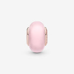 Pandora Rose Matte Pink Murano Glass Charm
