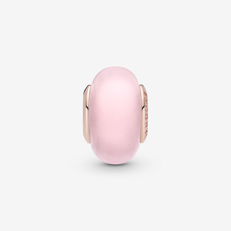 Pandora Rose Matte Pink Murano Glass Charm
