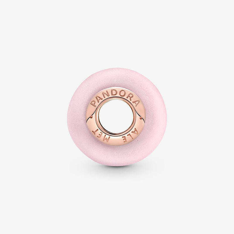 Pandora Rose Matte Pink Murano Glass Charm