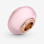 Pandora Rose Matte Pink Murano Glass Charm