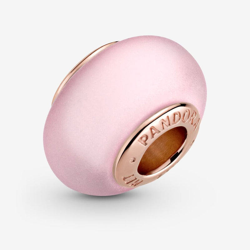 Pandora Rose Matte Pink Murano Glass Charm