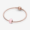 Pandora Rose Matte Pink Murano Glass Charm