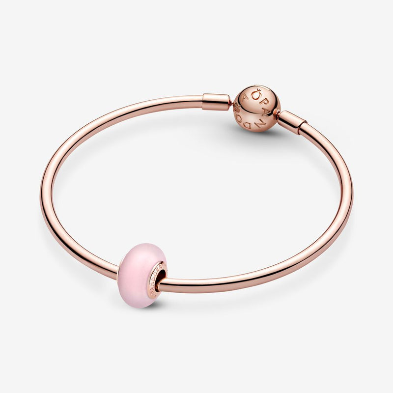 Pandora Rose Matte Pink Murano Glass Charm