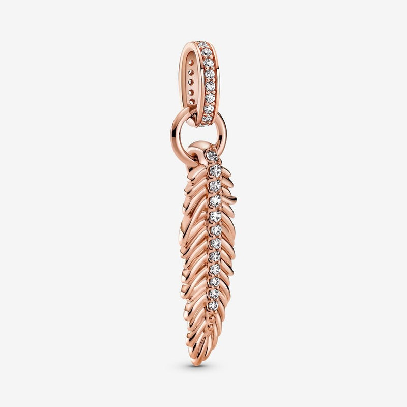 Pandora Sparkling Feather Dangle Charm